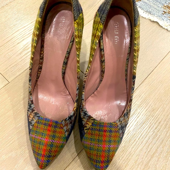 Miu Miu checkered pattern pumps - Picture 1 of 3
